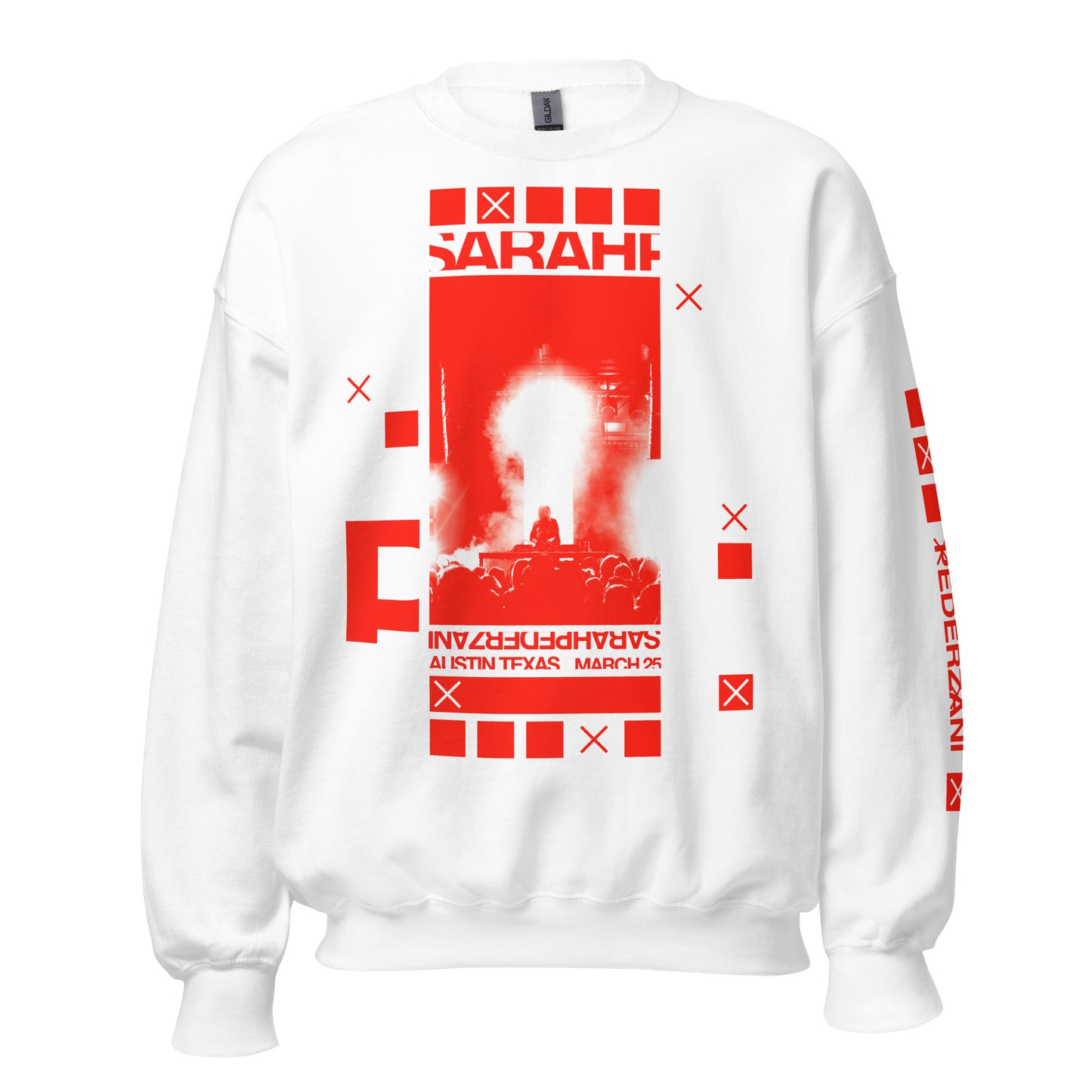 325 Sweatshirt - White//Red