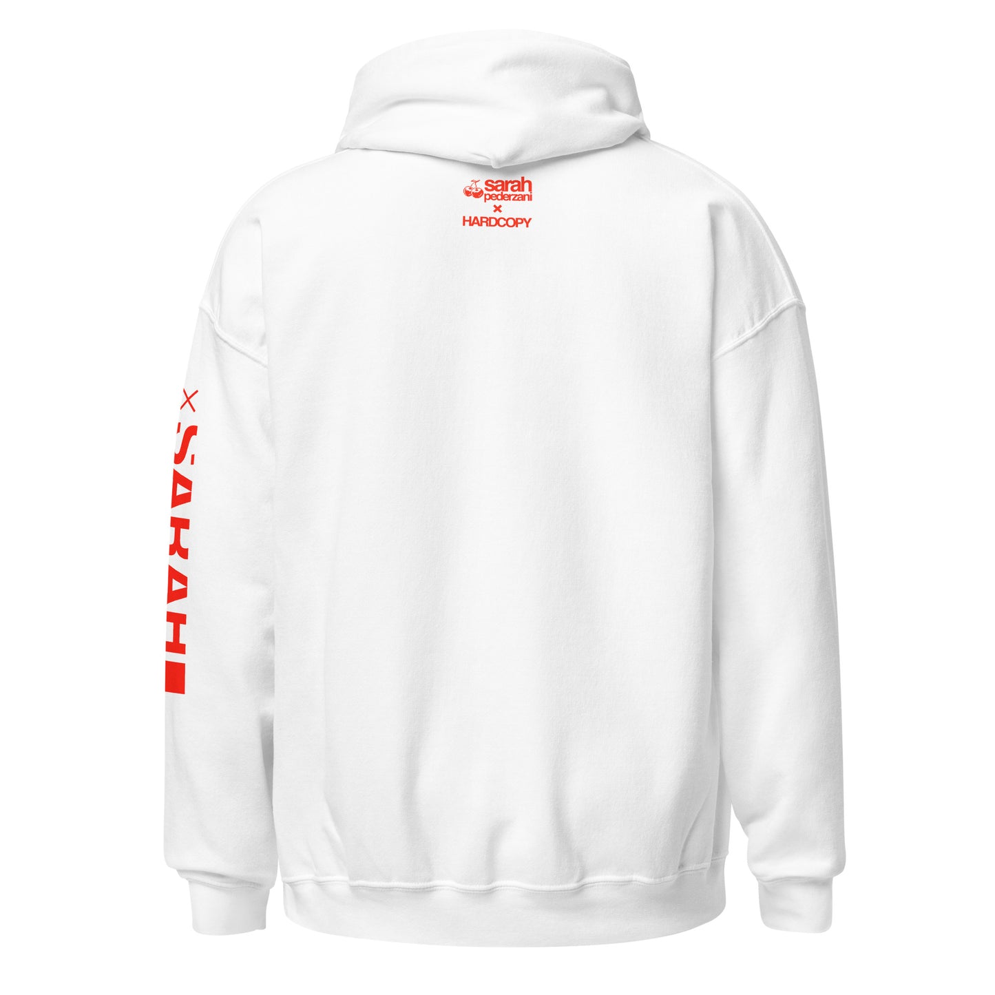 325 Hoodie - White//Red